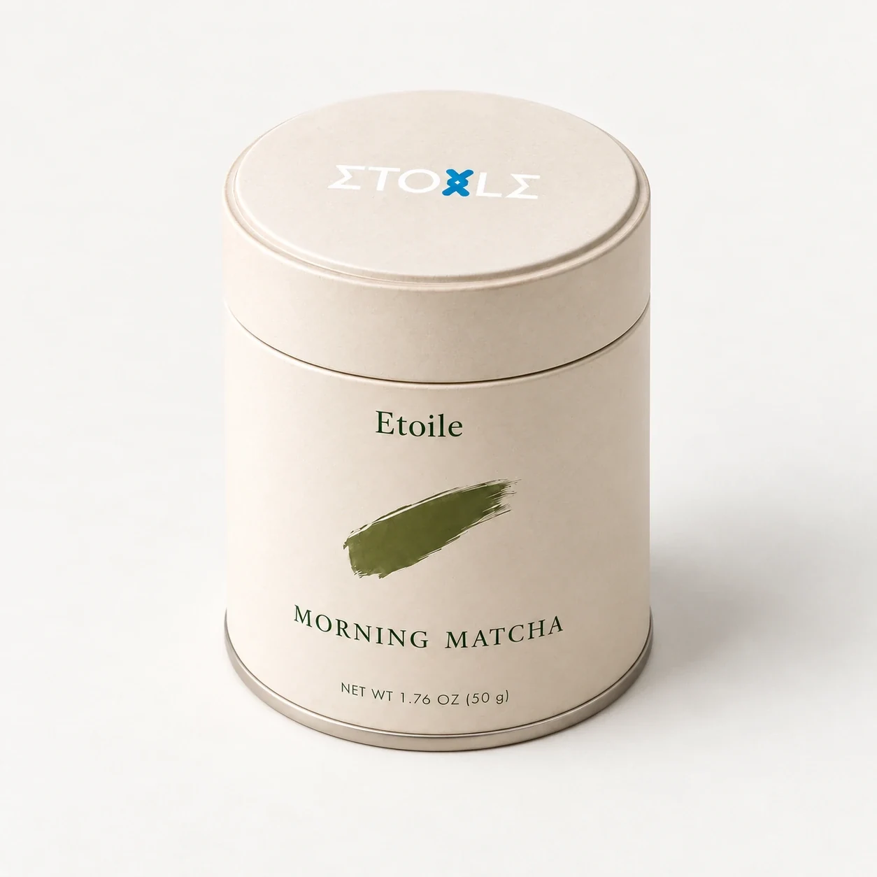 Etoile matcha tins packaging concept